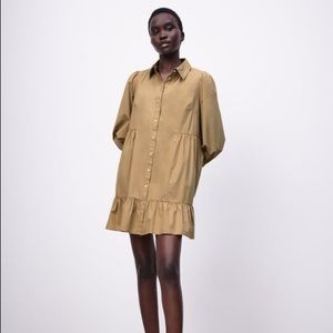 Zara POPLIN SHIRT DRESS